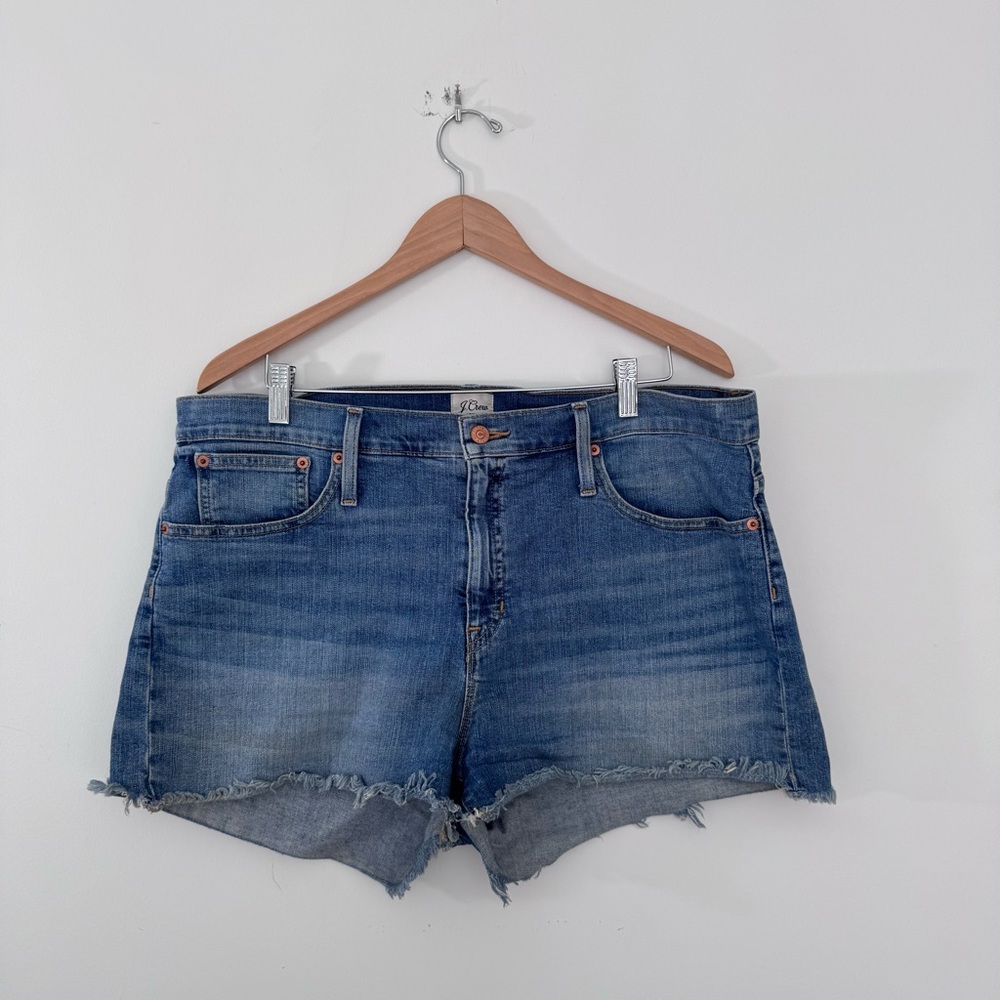 J. Crew Blue Jean Shorts with Subtle Fading